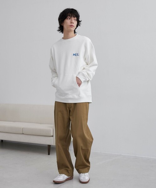 セール】MEI（メイ）別注 裏毛ロゴクルーネックスウェット（スウェット