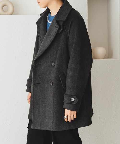 DOUBLE BRESTED HALF COAT / ダブルブレストハーフコート（チェスター