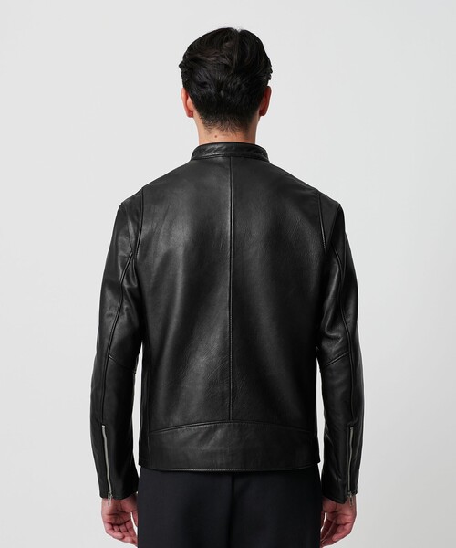 WEB限定 WARDROBE SMART】 シープ シングル ライダースジャケット