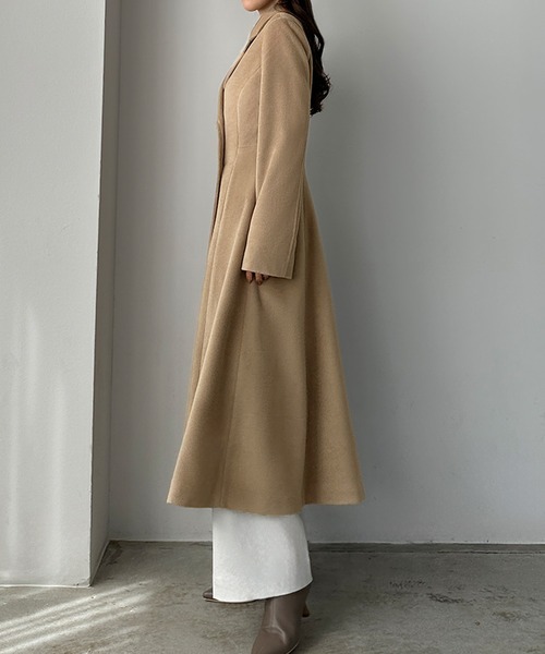 セール】ウエストシェイプフレアチェスターコート（チェスターコート