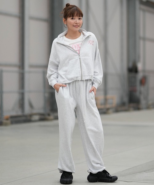 ROXY/ロキシー ロングパンツ スウェットパンツ ドローコード付き 裏毛