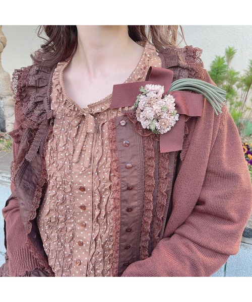 ピンクハウス コサージュ 【PINK HOUSE×アトリエ染花】コサージュベルト