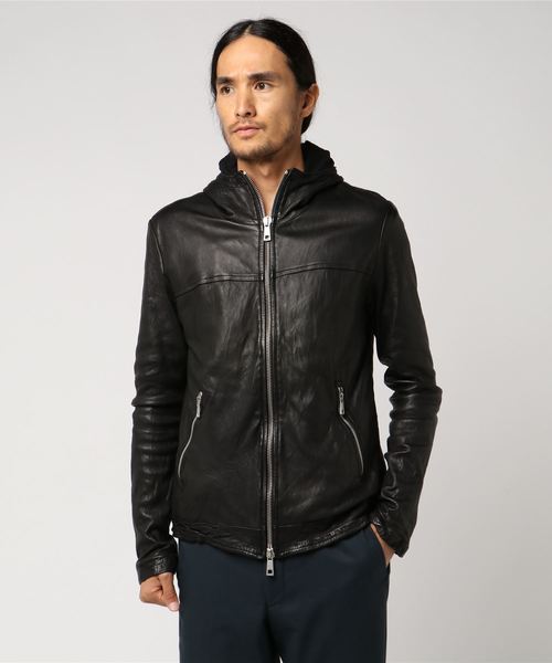 ジョルジオブラッド ブラックレザージャケット GIORGIO BRATO レザー