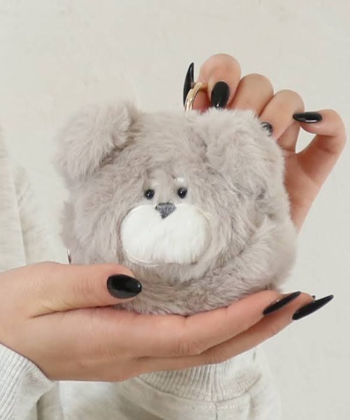 セール】モフモフぬいぐるみキーリングミニポーチ（ポーチ）｜Per sist