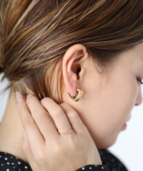 LAVER（ラバー）の「【LAVER/ラバー】HEART ピアス GOLD（両耳