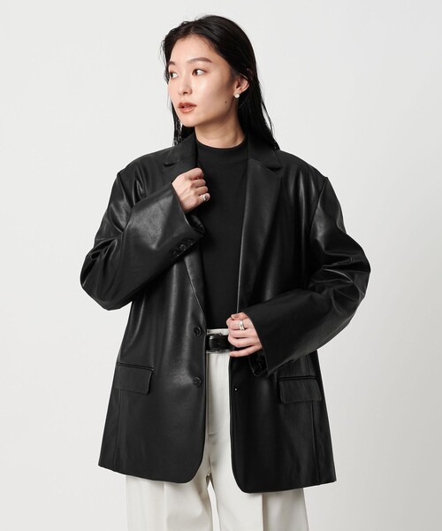 レア馬革 ユナイテッドアローズ レザージャケット テーラード