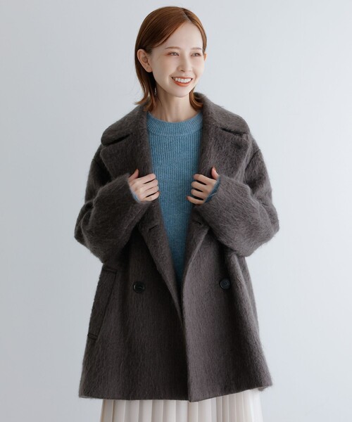 マッキントッシュ モヘアジャギーコート36