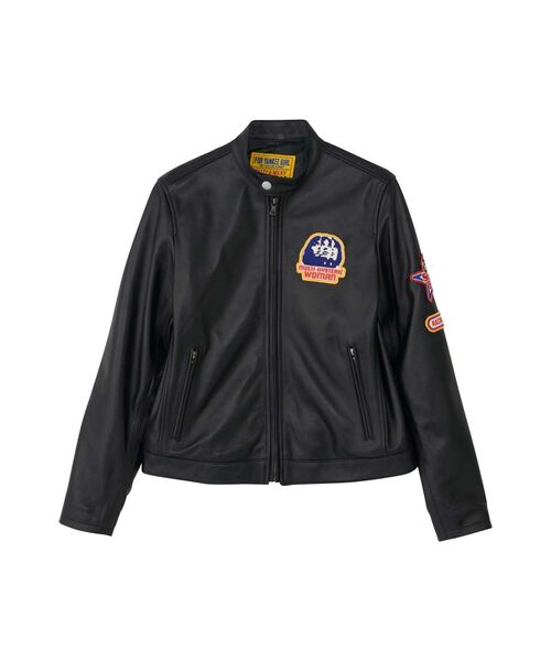 定価10万ヒステリックグラマーラムレザーシングルライダースジャケットM