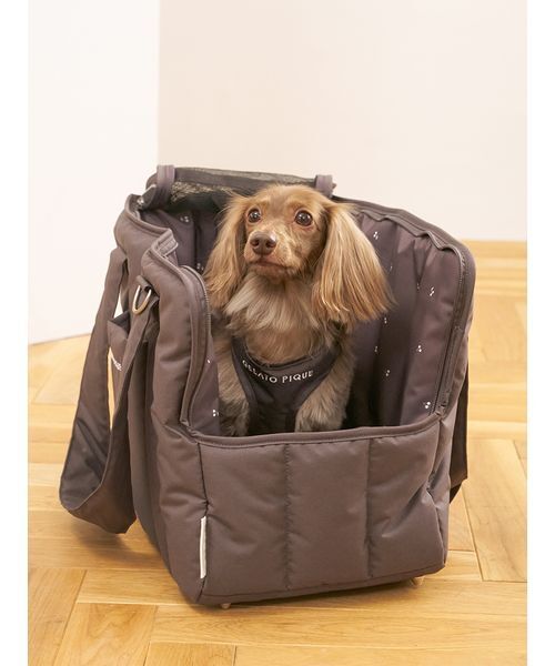 CAT&DOG】キルティングキャリーバック（ペット用キャリーケース