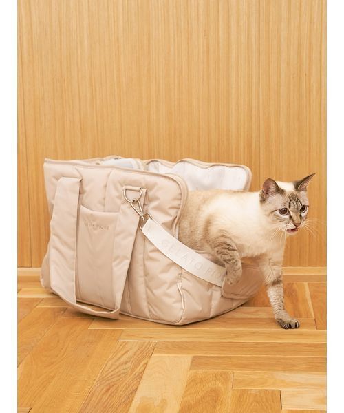 CAT&DOG】キルティングキャリーバック（ペット用キャリーケース