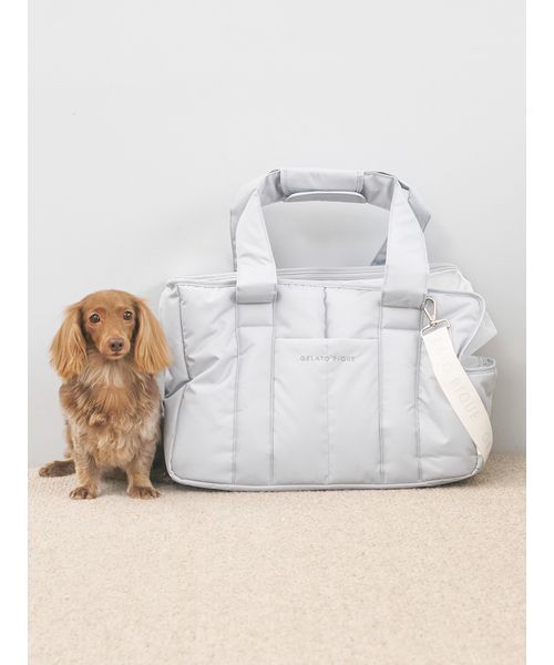 CAT&DOG】キルティングキャリーバック（ペット用キャリーケース