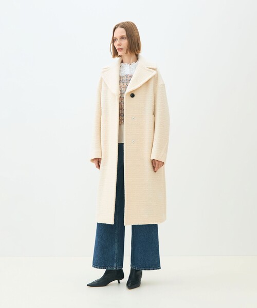 アルパカモアルー グレースコート（チェスターコート）｜TOMORROWLAND