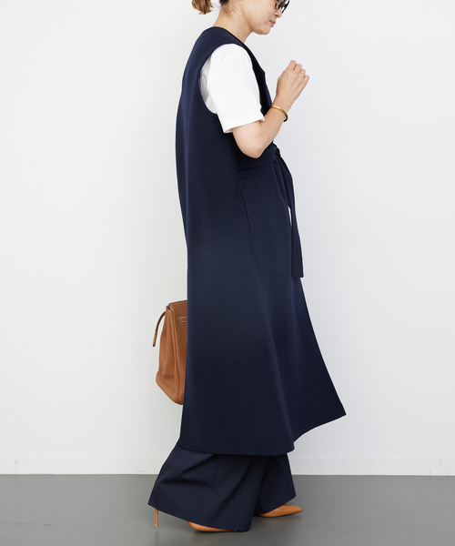 セール】*ウールアンゴラ ロングベスト（ベスト）｜Deuxieme Classe