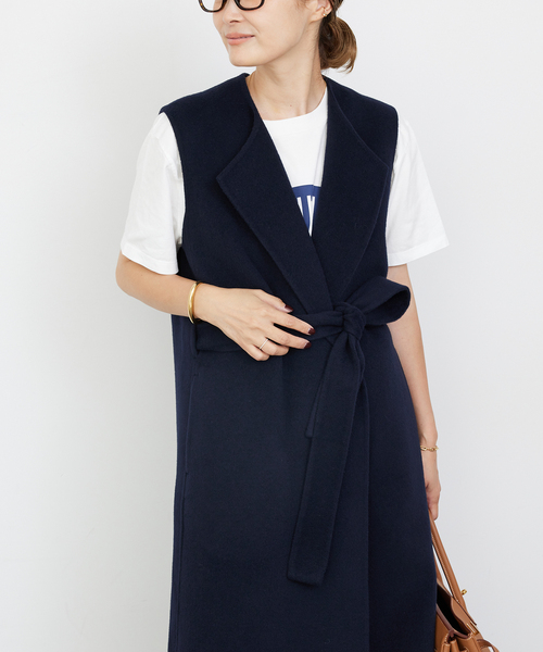 セール】*ウールアンゴラ ロングベスト（ベスト）｜Deuxieme Classe