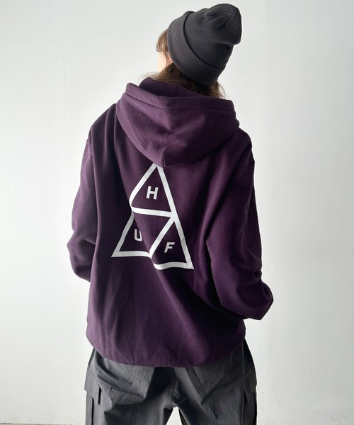 セール】HUF(ハフ)/トリプルトライアングルロゴ バックプリント ワン
