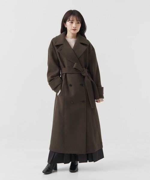 セール】【再入荷なし！！】SUPER140ビッグカラーコート｜ウール