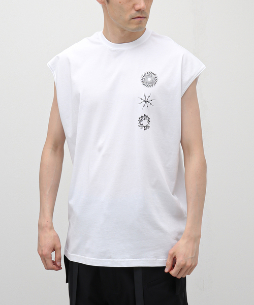 ACRONYM S25-PR-B ノースリーブTシャツ ホワイト ACRONYM / MERCERIZED