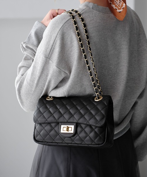 NOVE-16】キルティングチェーンバッグM（ショルダーバッグ）｜ZAKKA
