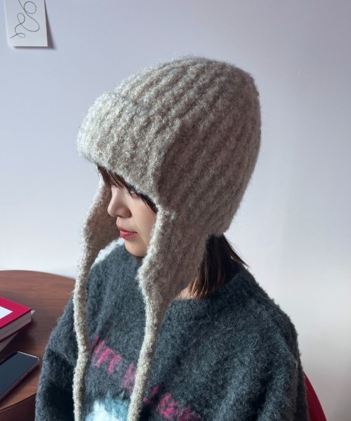 セール】ミックスニットフライトキャップ（ニットキャップ/ビーニー