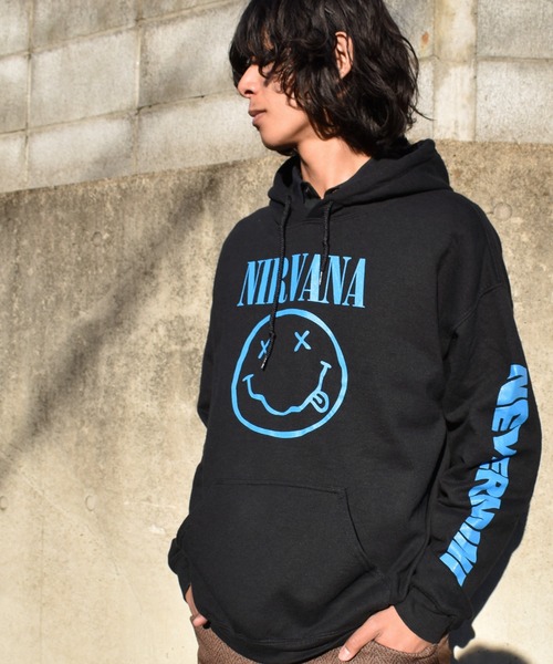 NIRVANA NEVERMIND パーカー 古着 黒 VINTAGE（ヴィンテージ）の