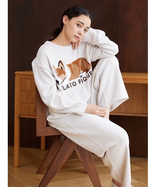 gelato pique（ジェラートピケ）の「エアモコSLEEPING DOG ジャガード