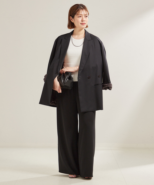 セール】SOFT WOOL ダブル ジャケット（その他アウター）｜Plage