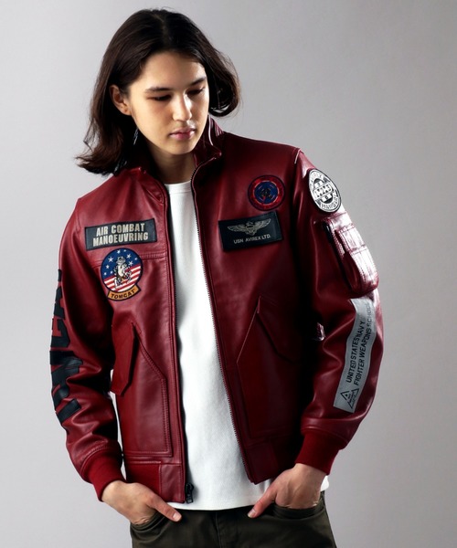 極美品 XLサイズ AVIREX【WEB&DEPOT限定】ラムレザー ライダース