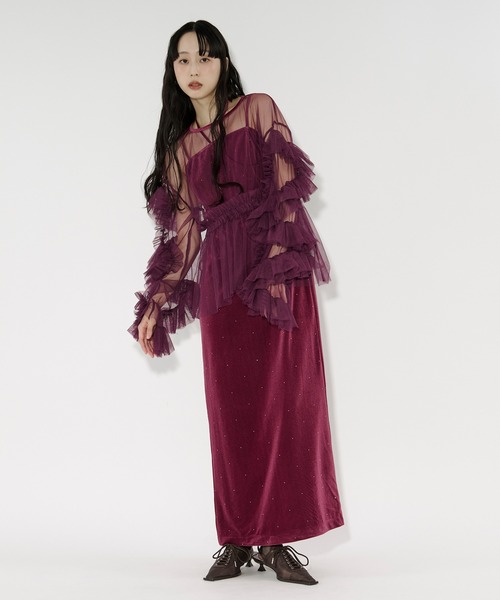 Elegant volume sleeves セットキャミドレス（ドレス）｜Ezick