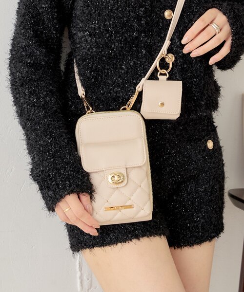 キルティングスマホショルダーバッグ（ショルダーバッグ）｜Chico