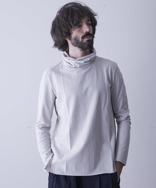 Ground Y 17AW/シワ加工ハイネックロングカットソー Ground Y 17AW