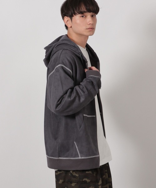 セール】※ステッチスエードZIPパーカー / 587065（パーカー）｜LAKOLE