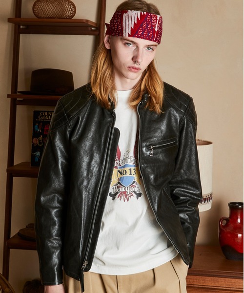 Schott NYC ブラック シングルライダース 36 Schott シングル