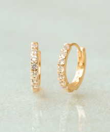 NOIR DE POUPEE（ノワールドプーペ）の「K10 2連 フープピアス（ピアス