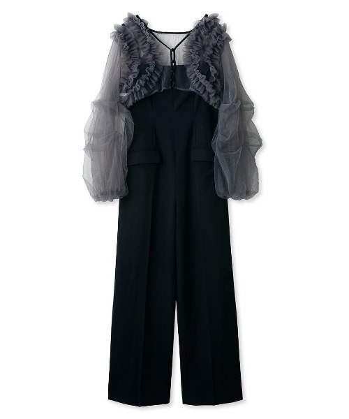 LILY BROWN（リリーブラウン）の「チュールボレロセットコンビネゾン