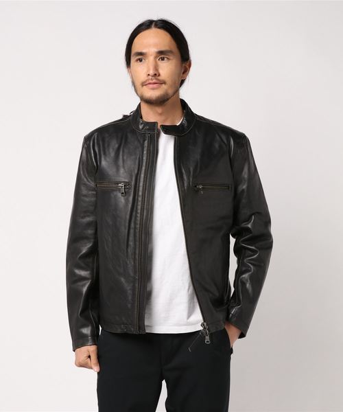 バナナリパブリック レザージャケット 90s ブラック Lサイズ 90s