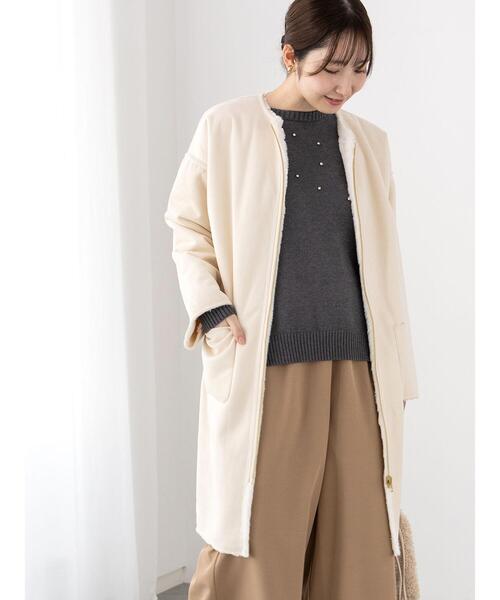 セール】リバーシブルフェイクムートンコート（その他アウター）｜Te