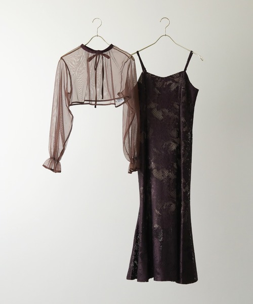 セール】チュールボレロセット メニーウエイ パーティー ドレス 結婚式