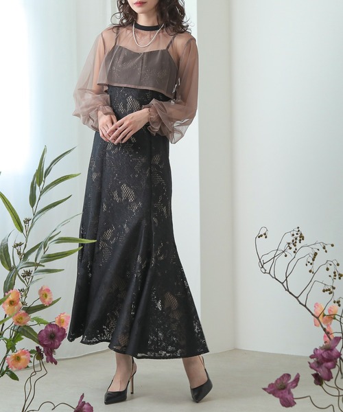 セール】チュールボレロセット メニーウエイ パーティー ドレス 結婚式