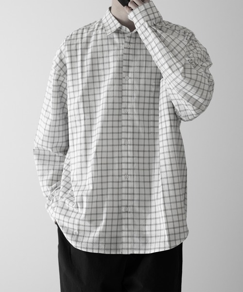RUUBON】TC check regular shirt / TC チェック柄 レギュラーシャツ