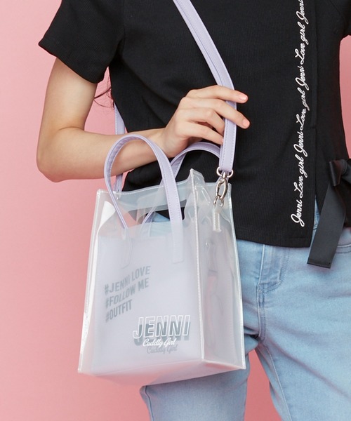JENNI love（ジェニィラブ）の「2wayクリアトートバッグ（トートバッグ