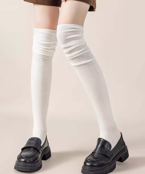 h.NAOTOコラボ ニーハイソックス 靴下 ニーハイソックス キッズ[品番