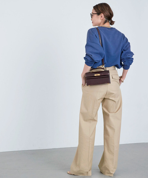 Deuxieme Classe TUCK CHINO ワイドパンツ