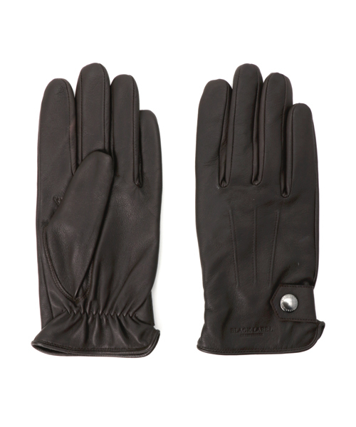 美品】ブラックレーベルクレストブリッジ 羊革 手袋 カシミヤ混