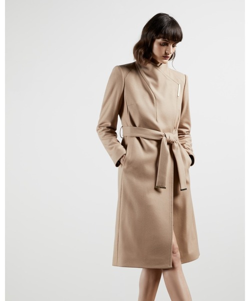 TED BAKER ウール ロングラップコート/テッドベイカー