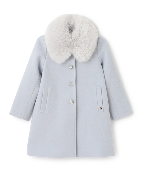 セール】フェイクファーカラーウールコート（ダッフルコート）｜kate