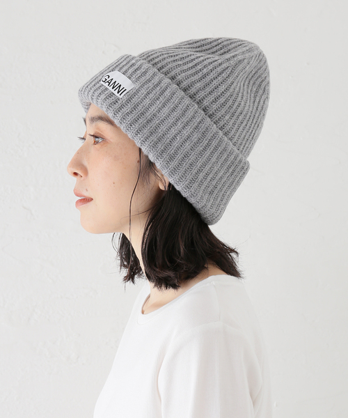 SALE‼️ ガニー ニット帽 Structured Rib Beanie GANNI Structured Rib