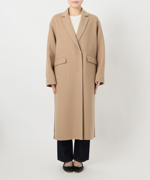 追加》souple woolダブルフェイスチェスターコート（チェスターコート