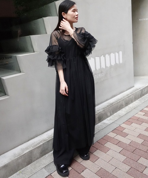 CORNERS（コーナーズ）の「チュールフリルスリーブワンピ（ワンピース