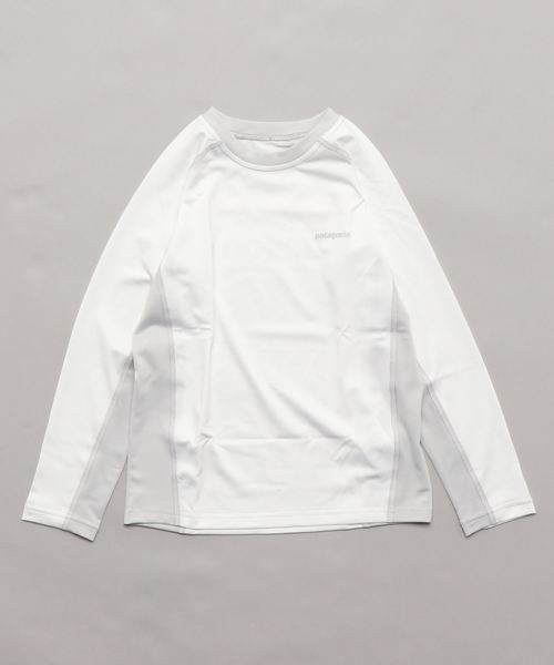 Patagonia/波タグ/ラッシュガード/ロンT/ナイロン/長袖/ホワイト/L