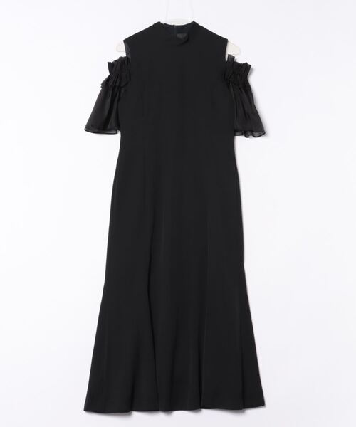 セール】フリル シフォン オフショル マーメイド ドレス 結婚式